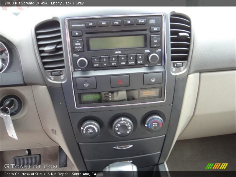 Ebony Black / Gray 2008 Kia Sorento LX 4x4