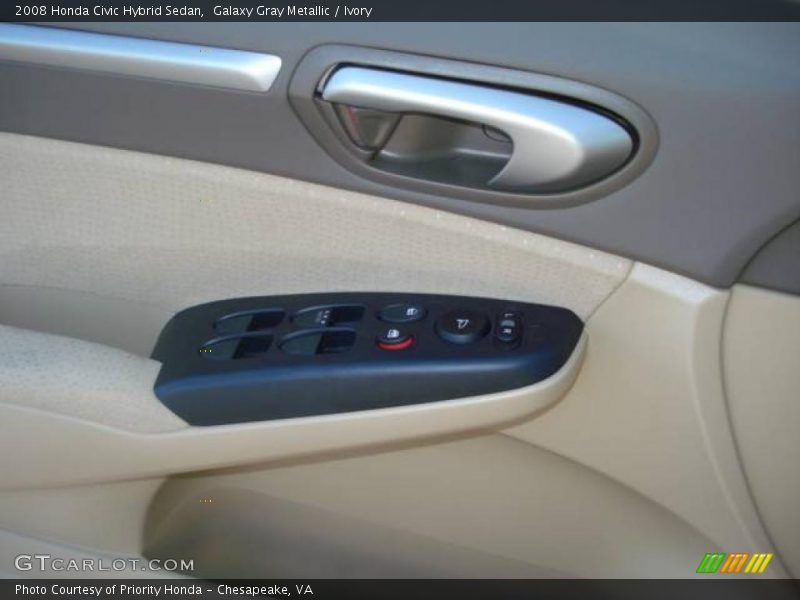 Galaxy Gray Metallic / Ivory 2008 Honda Civic Hybrid Sedan