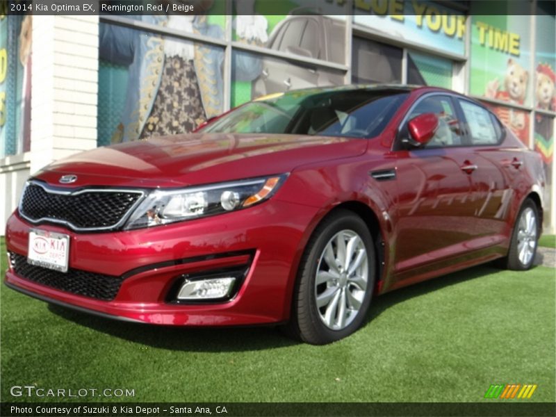 Remington Red / Beige 2014 Kia Optima EX