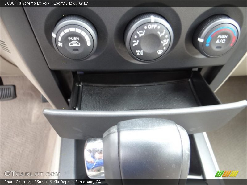 Ebony Black / Gray 2008 Kia Sorento LX 4x4