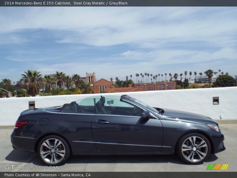 Steel Gray Metallic / Grey/Black 2014 Mercedes-Benz E 350 Cabriolet