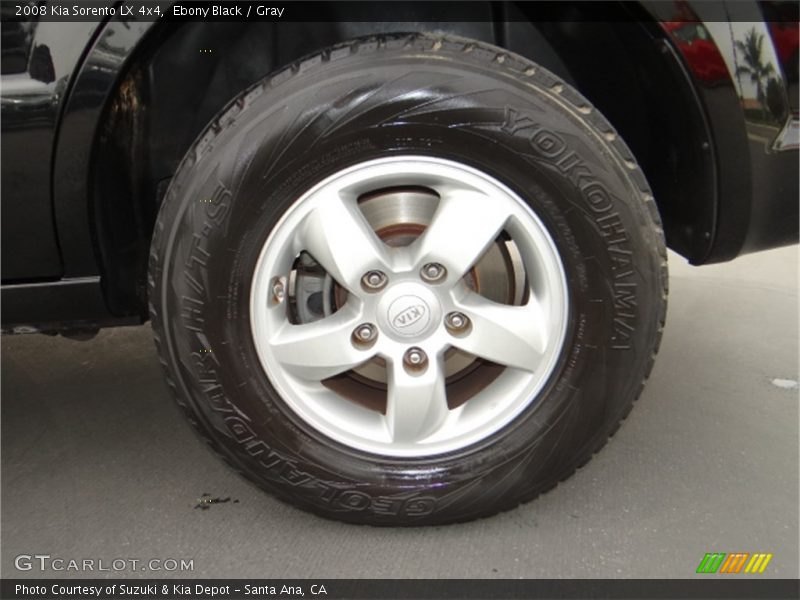 Ebony Black / Gray 2008 Kia Sorento LX 4x4