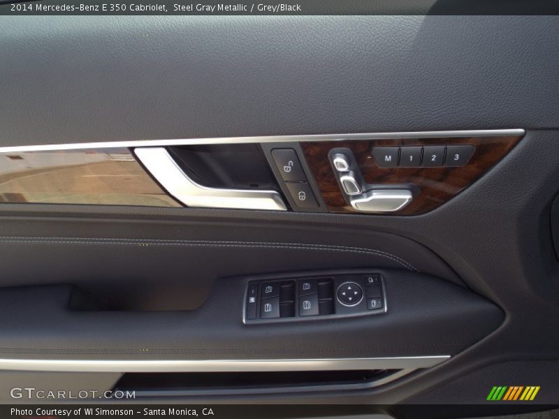 Steel Gray Metallic / Grey/Black 2014 Mercedes-Benz E 350 Cabriolet