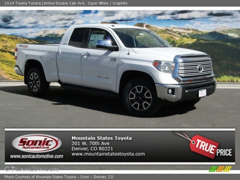 Super White / Graphite 2014 Toyota Tundra Limited Double Cab 4x4