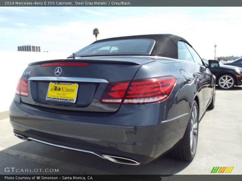 Steel Gray Metallic / Grey/Black 2014 Mercedes-Benz E 350 Cabriolet