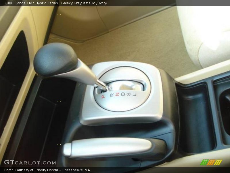 Galaxy Gray Metallic / Ivory 2008 Honda Civic Hybrid Sedan