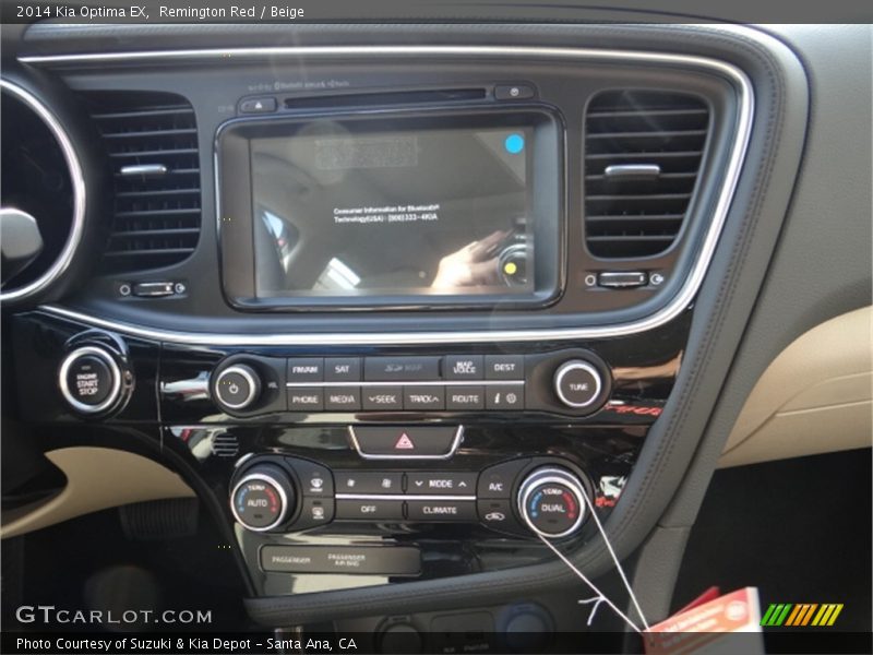 Remington Red / Beige 2014 Kia Optima EX