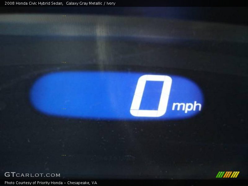 Galaxy Gray Metallic / Ivory 2008 Honda Civic Hybrid Sedan