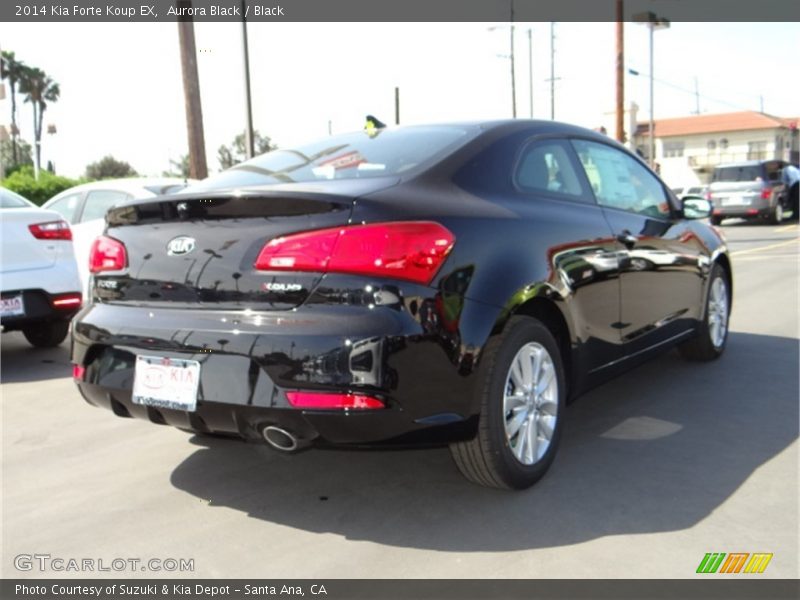 Aurora Black / Black 2014 Kia Forte Koup EX