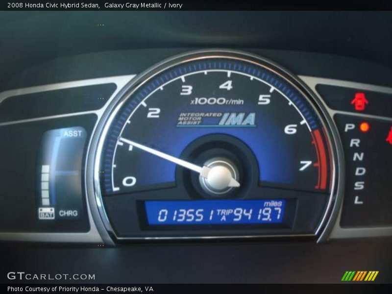 Galaxy Gray Metallic / Ivory 2008 Honda Civic Hybrid Sedan