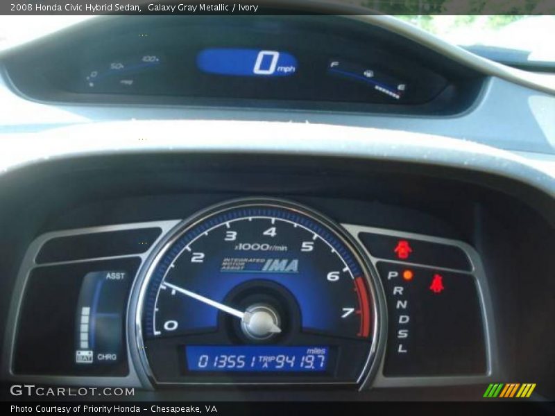 Galaxy Gray Metallic / Ivory 2008 Honda Civic Hybrid Sedan