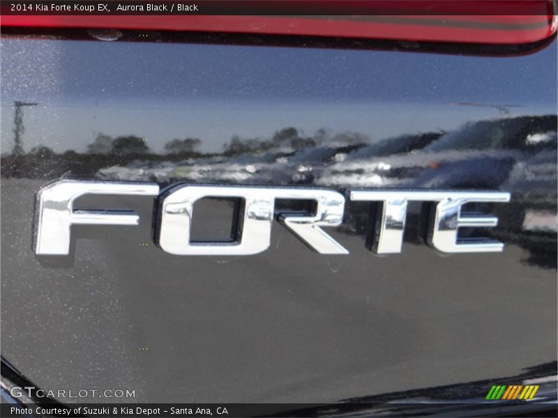 Aurora Black / Black 2014 Kia Forte Koup EX