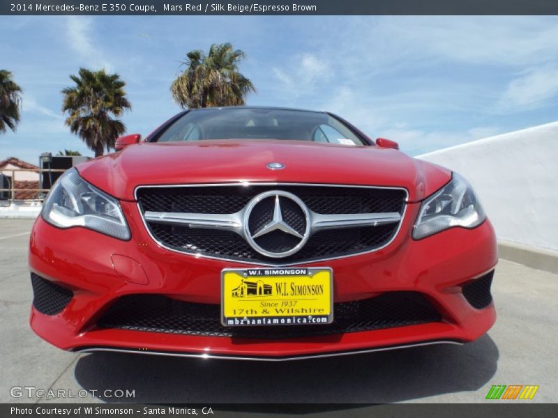 Mars Red / Silk Beige/Espresso Brown 2014 Mercedes-Benz E 350 Coupe