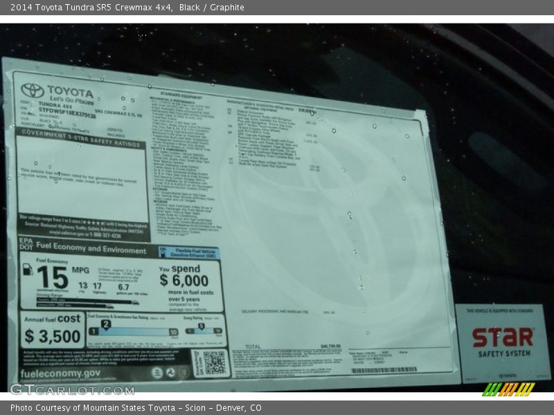 Black / Graphite 2014 Toyota Tundra SR5 Crewmax 4x4