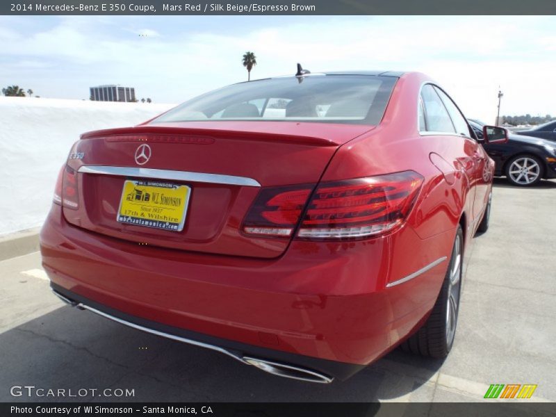Mars Red / Silk Beige/Espresso Brown 2014 Mercedes-Benz E 350 Coupe