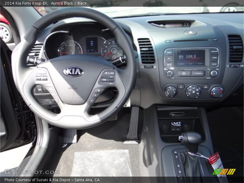 Aurora Black / Black 2014 Kia Forte Koup EX