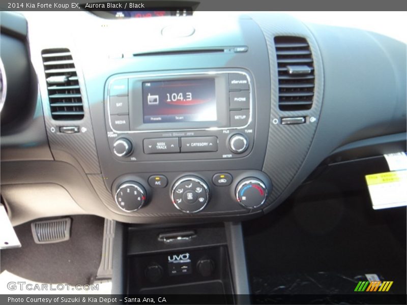 Aurora Black / Black 2014 Kia Forte Koup EX