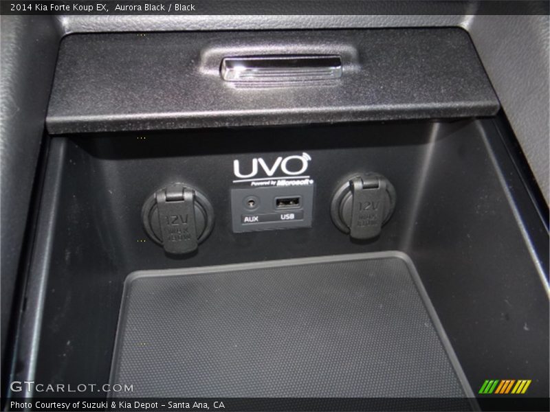 Aurora Black / Black 2014 Kia Forte Koup EX