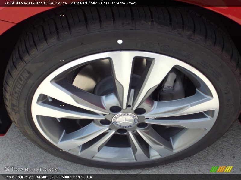Mars Red / Silk Beige/Espresso Brown 2014 Mercedes-Benz E 350 Coupe