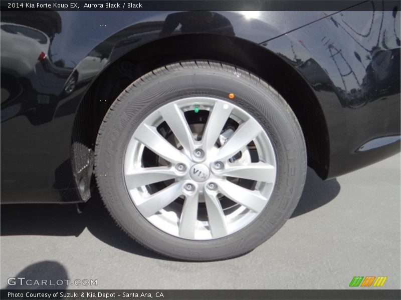 Aurora Black / Black 2014 Kia Forte Koup EX