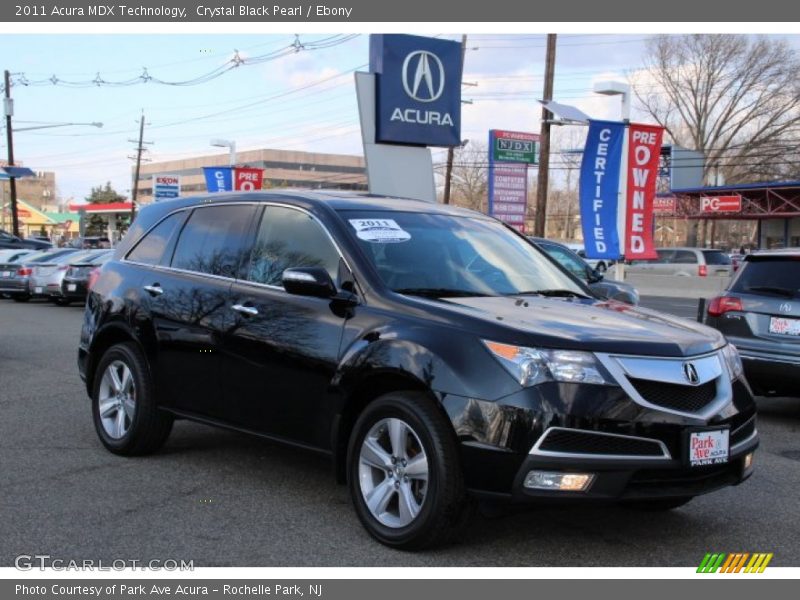 Crystal Black Pearl / Ebony 2011 Acura MDX Technology