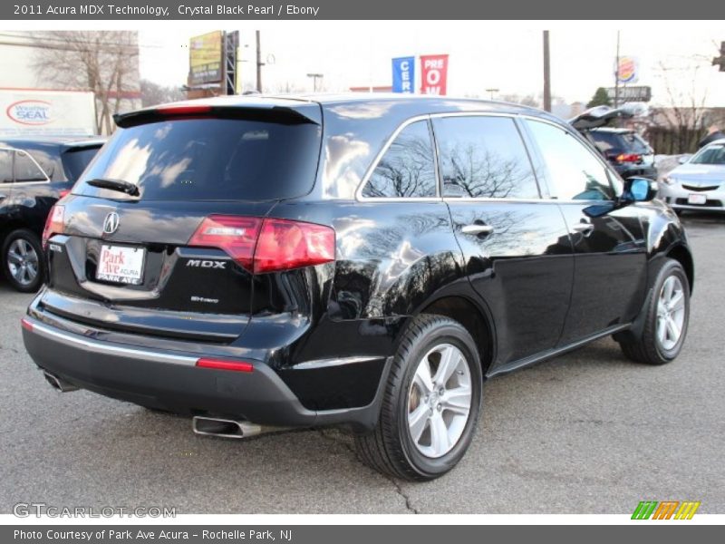 Crystal Black Pearl / Ebony 2011 Acura MDX Technology