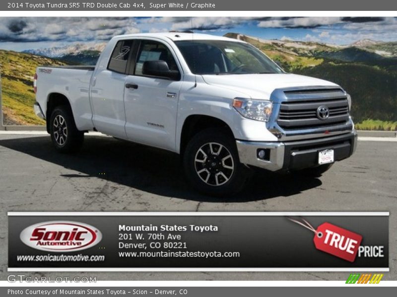 Super White / Graphite 2014 Toyota Tundra SR5 TRD Double Cab 4x4