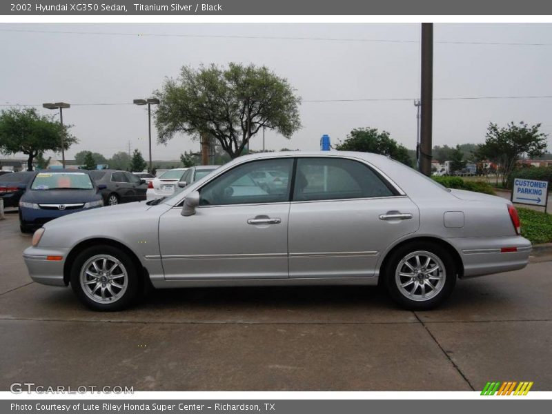 Titanium Silver / Black 2002 Hyundai XG350 Sedan