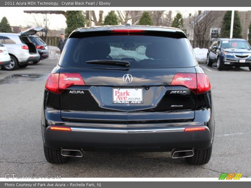 Crystal Black Pearl / Ebony 2011 Acura MDX Technology