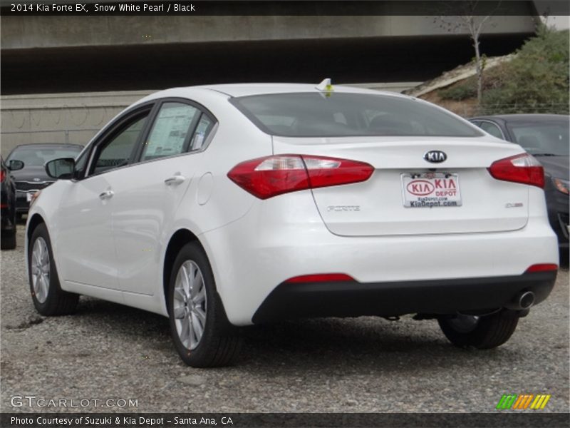 Snow White Pearl / Black 2014 Kia Forte EX