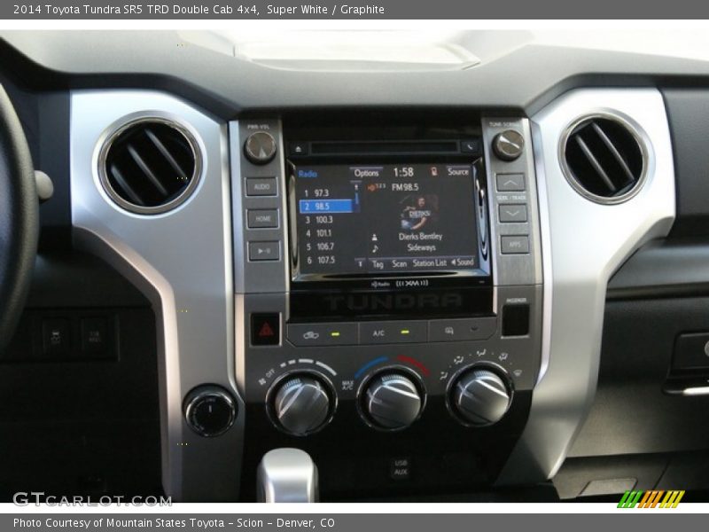 Super White / Graphite 2014 Toyota Tundra SR5 TRD Double Cab 4x4