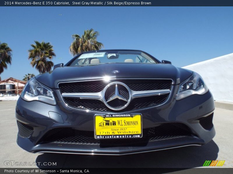 Steel Gray Metallic / Silk Beige/Espresso Brown 2014 Mercedes-Benz E 350 Cabriolet