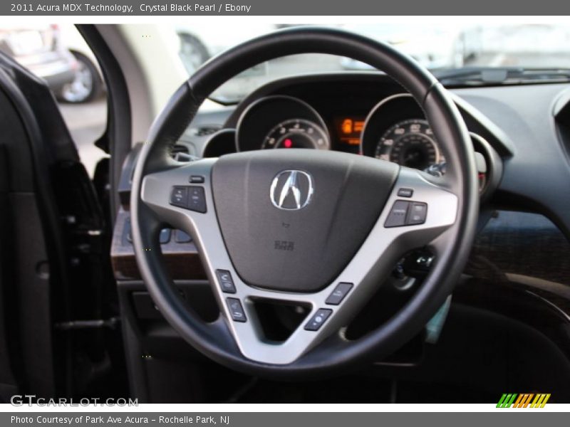 Crystal Black Pearl / Ebony 2011 Acura MDX Technology