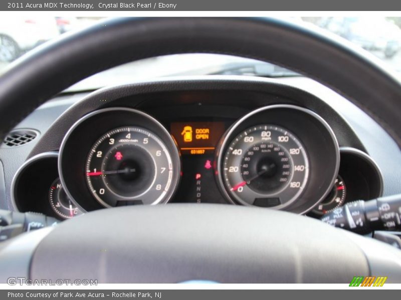 Crystal Black Pearl / Ebony 2011 Acura MDX Technology
