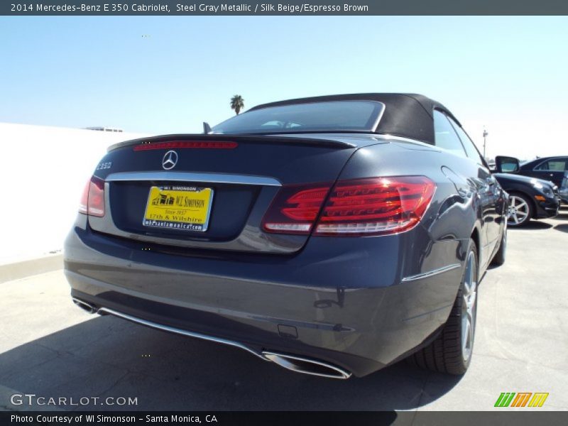 Steel Gray Metallic / Silk Beige/Espresso Brown 2014 Mercedes-Benz E 350 Cabriolet