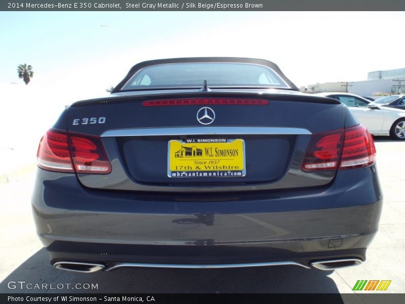 Steel Gray Metallic / Silk Beige/Espresso Brown 2014 Mercedes-Benz E 350 Cabriolet