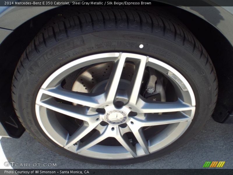 Steel Gray Metallic / Silk Beige/Espresso Brown 2014 Mercedes-Benz E 350 Cabriolet