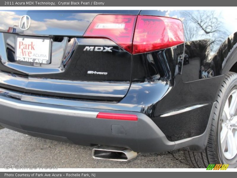 Crystal Black Pearl / Ebony 2011 Acura MDX Technology