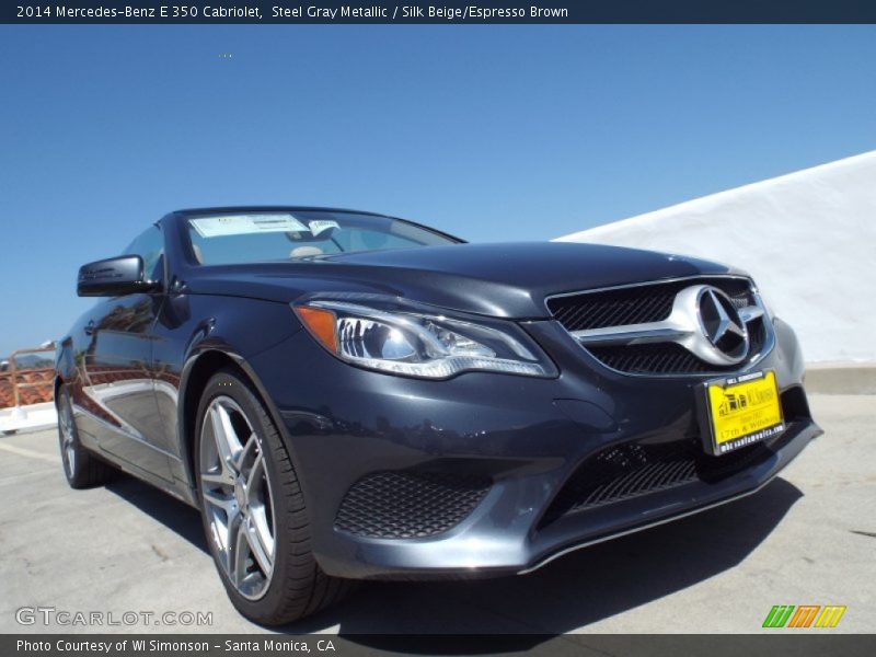 Steel Gray Metallic / Silk Beige/Espresso Brown 2014 Mercedes-Benz E 350 Cabriolet