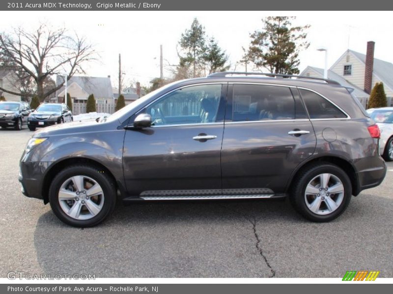 Grigio Metallic / Ebony 2011 Acura MDX Technology