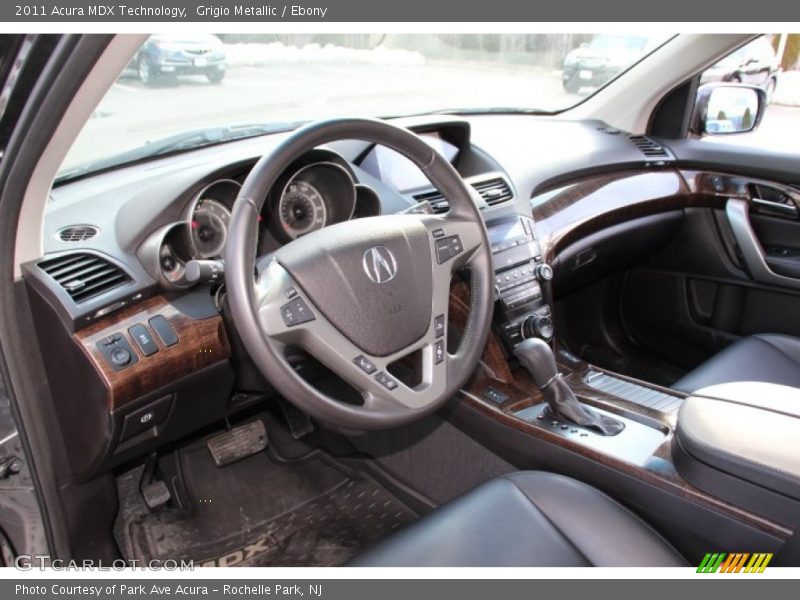 Grigio Metallic / Ebony 2011 Acura MDX Technology