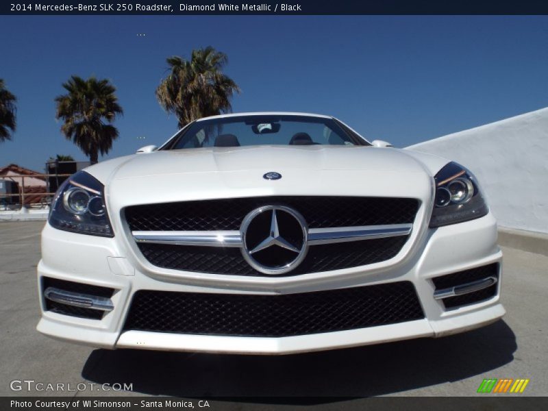 Diamond White Metallic / Black 2014 Mercedes-Benz SLK 250 Roadster