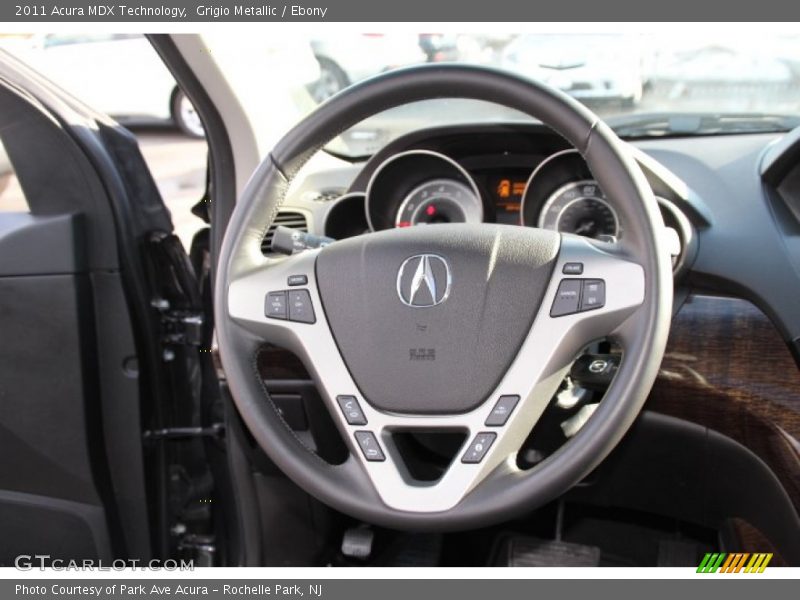Grigio Metallic / Ebony 2011 Acura MDX Technology