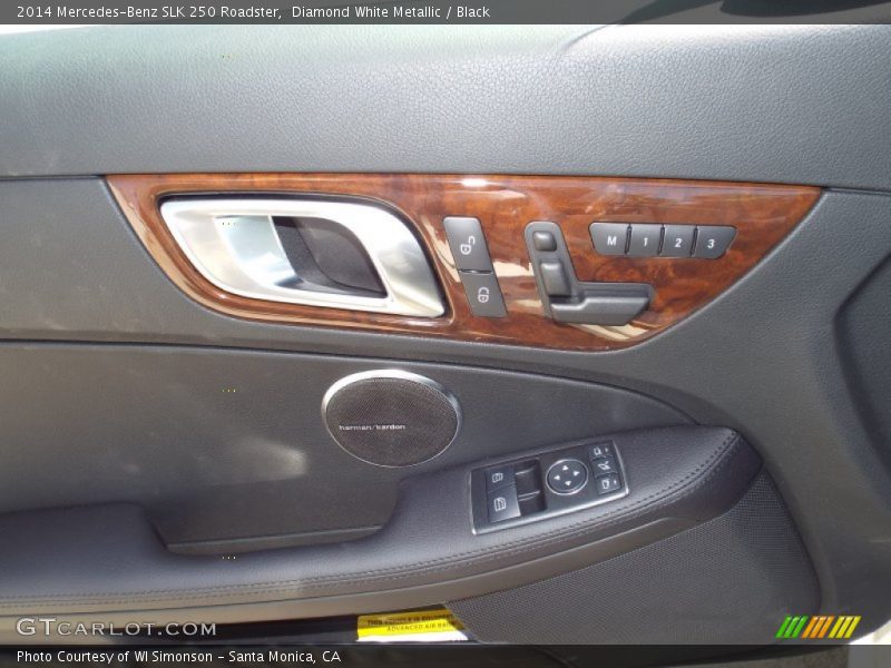 Diamond White Metallic / Black 2014 Mercedes-Benz SLK 250 Roadster