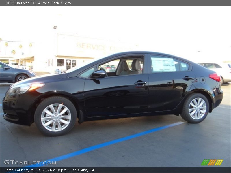 Aurora Black / Gray 2014 Kia Forte LX