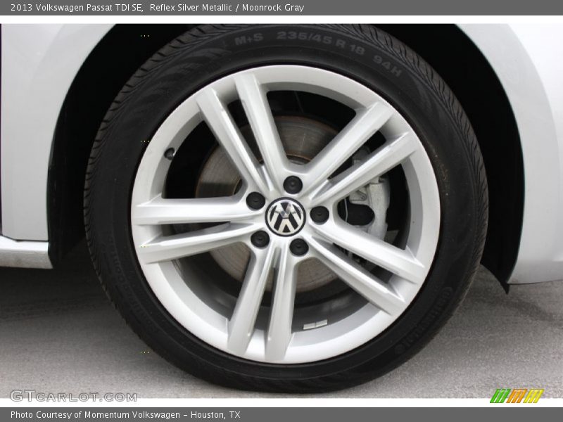 Reflex Silver Metallic / Moonrock Gray 2013 Volkswagen Passat TDI SE
