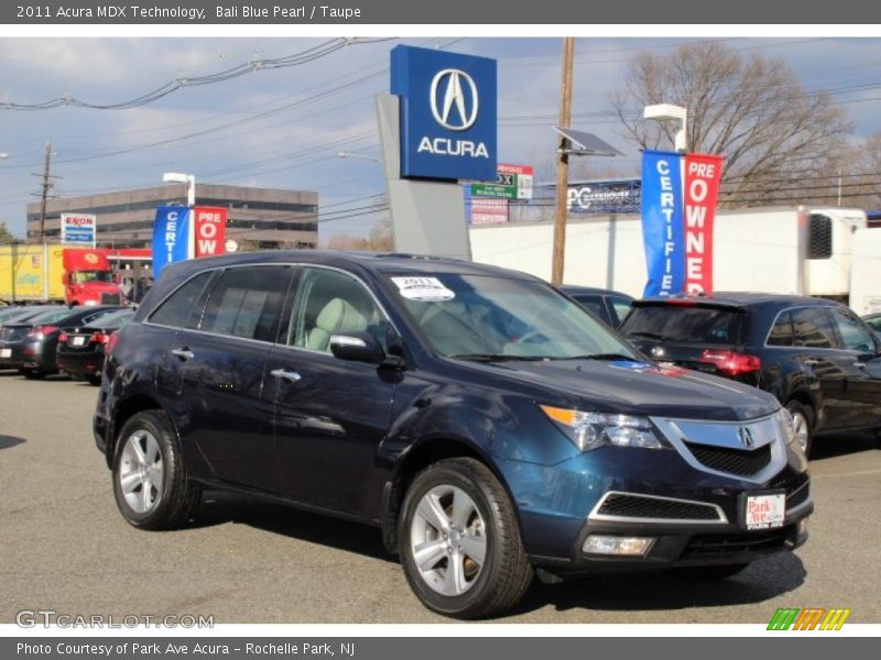 Bali Blue Pearl / Taupe 2011 Acura MDX Technology