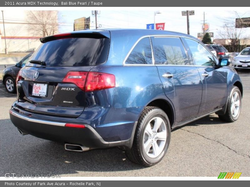 Bali Blue Pearl / Taupe 2011 Acura MDX Technology