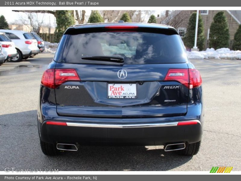 Bali Blue Pearl / Taupe 2011 Acura MDX Technology