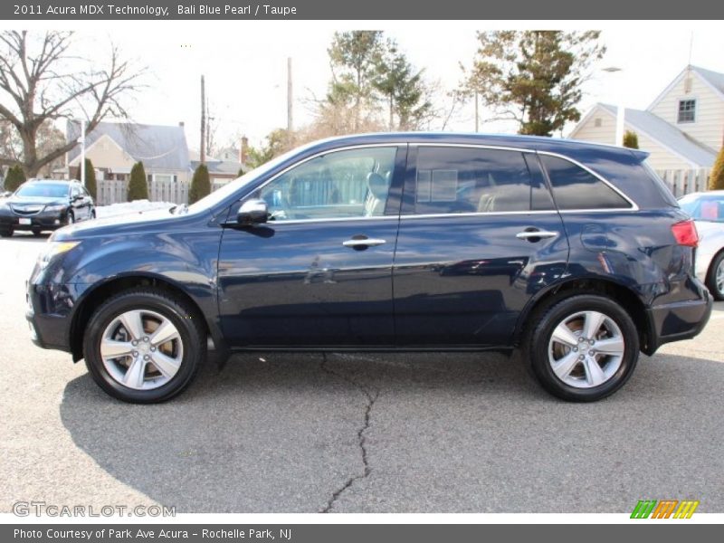 Bali Blue Pearl / Taupe 2011 Acura MDX Technology